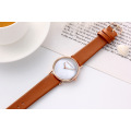 HANNAH MARTIN 3802 Japan quartz movement women leather wristwatch simple shell dial luxury brand ladies wrist watches